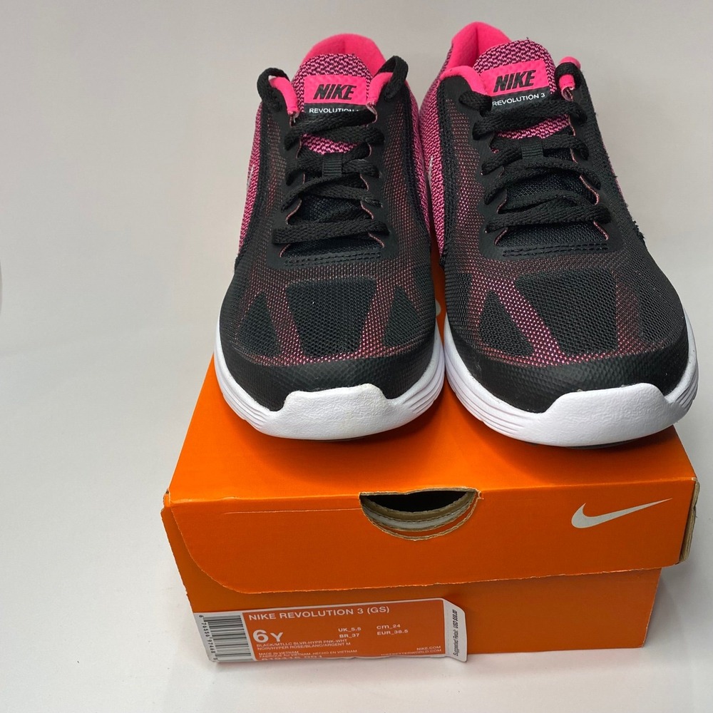 Nike‎ Revolution 3 Hyper Pink/Black Size 6 - Picture 7 of 7